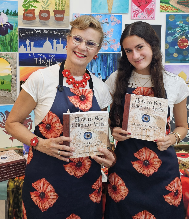  Ariane with her book 