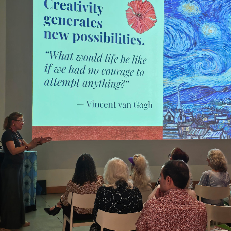  Creativity generates new possibilities. 