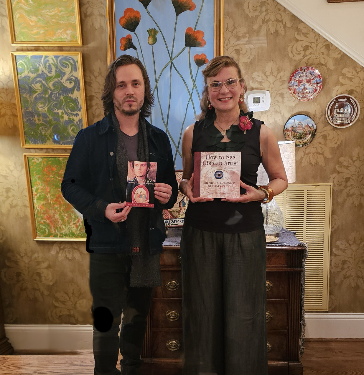  Ariane with Emmy Award Winning Actor and <br>Fellow Author Jonathan Jackson 